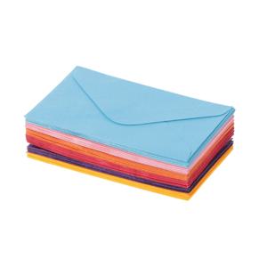 50 개의 다채로운 봉투 팩 6x10cm 결혼식 용 현금 지갑 가방 베이비 샤워 파티 초대장 생일 카드