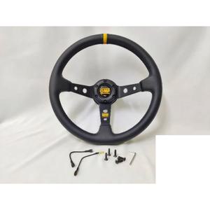 350MM 유니버설 JDM OMP 스티어링 휠 레이싱 카 드리프트 PVC 가죽 스티어링 휠 Volantes For VW HONDA TOYOTA BMW Nissan