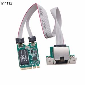 새로운 M.2 A+E 기가비트 이더넷 네트워크 카드 M2-RJ45 COM 포트 Lan 어댑터 10/100/1000Mbps 네트워크 어댑터 RTL8111H/RTL8111F 칩