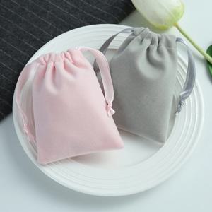 웨딩 파티 사탕 선물 주머니 쥬얼리 디스플레이 귀걸이 팔찌 포장 Mariage 주최자에 대 한 5pcs 두꺼운 벨벳 쥬얼리 가방