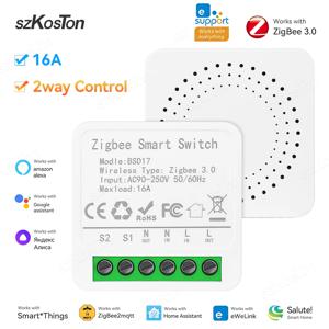 EWeLink 앱 미니 Zigbee3.0 스마트 스위치 모듈, 지지대 양방향 제어, 스마트 홈 DIY 스위치, 알렉사 구글 앨리스용 음성 제어