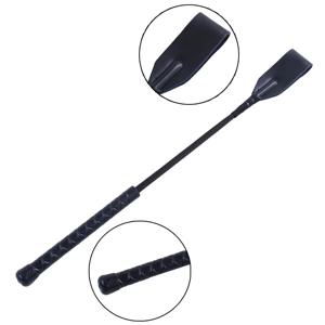 PU 가죽 짧은 Horsewhip 승마 작물 휴대용 경량 포인터 말 채찍 무대 성능 소품 속눈썹 용품