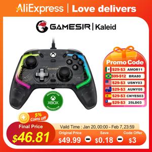 GameSir Kaleid Xbox 컨트롤러 유선 게임패드, Xbox 시리즈 X, Xbox 시리즈 S, Xbox One 게임 콘솔용, 홀 효과 조이스틱 포함