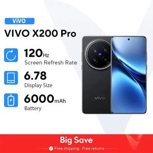 기존 Vivo X200 Pro 휴대 전화 200.0MP 카메라 90W 충전 6.78 
