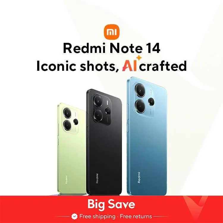 【월드 프리미어】글로벌 버전 Xiaomi Redmi Note 14 MediaTek Helio G99-Ultra 108MP AI 카메라 5500mAh 6.67인치 120Hz AMOLED 디스플레이