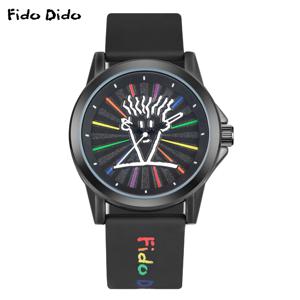 FIDODIDO Qixi 키즈 트렌드 스트리트 스포츠 실리콘 커플 시계 학생 트렌드 브랜드 빛나는 방수 시계 FD2316-936