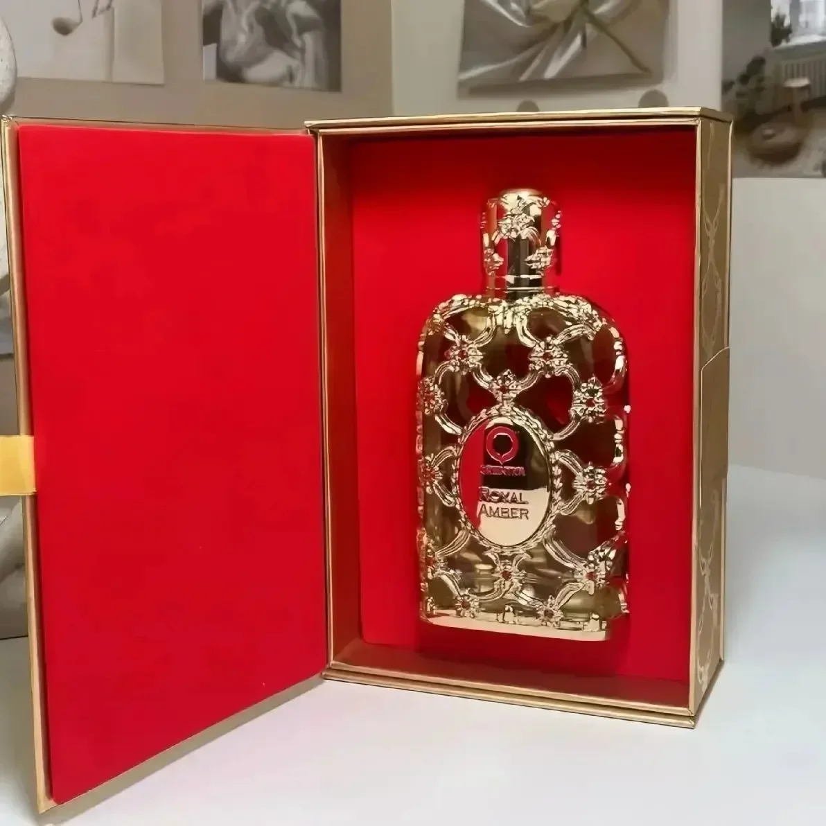 Orientica Royal Amber Rouge Oud Saffron 남성 여성 오 드 스프레이 남여 중립 유리 병 로즈 쾰른 오래 지속되는 냄새