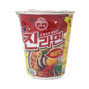 오뚜기 진라면 매운맛 65g 용기(소컵) 12개
