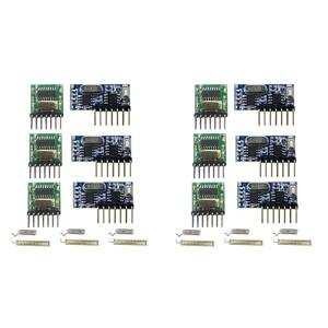 2025 New-2X 무선 RX480E-4WQB 433Mhz RF 모듈 송신기 및 수신기 3 세트 원격 제어용 4 채널 출력 링크 키트