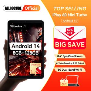 Alldocube iPlay 60 미니 터보 8.4인치 8+128GB 태블릿 안드로이드 14 금어초 전원 듀얼 스피커 4k 비디오 디코딩 5500mAh