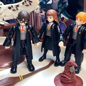 오리지널 FondJoy 해리 포터 블라인드 박스 론 헤르미온느 조립 Hedwig Bubo scandiaca 정렬 모자 그림 수집 선물