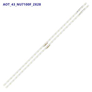 삼성 AOT_43_NU7100F_2X28_3030C LM41-00606A BN61-15482A UE43NU7400U UE43UN7020K UE43RU7120용 LED 스트립 28led