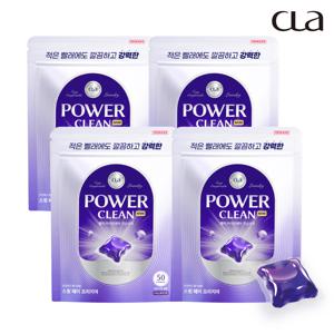 CLA 클라 파워클린 미니 국내생산 고농축 올인원 캡슐세제 200개(50개x4팩)