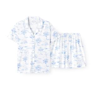 여성 F049 쿨스코블루 반소매 상하