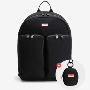 헌터 [UNISEX] 투 포켓 백팩 - 블랙 HCM0001CBZBLK