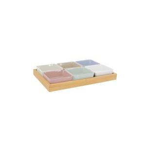 [REMEMBER] 소스볼 우드트레이 7개 세트 (Pastel)/Bowl 7P Set with Wooden Tray