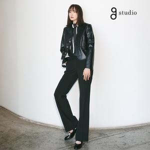 지스튜디오 트리아세테이트 팬츠 블랙