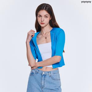 yoyoyoy [여성][최초가 109,000원] T 집업 크롭 점퍼_AI04WNPJP02