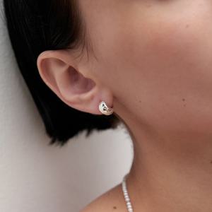 invert slim onetouch earring-silver
