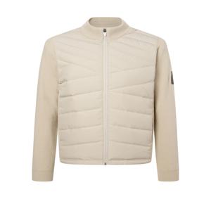 [헤지스 골프 남성] [[23FW]] WPSW3D105I2 [스테디셀러]베이지 소재배색 집업가디건 (BEIGE)