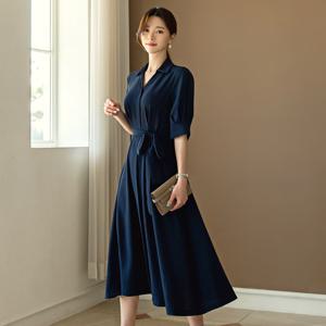 아피네 핀턱 원피스