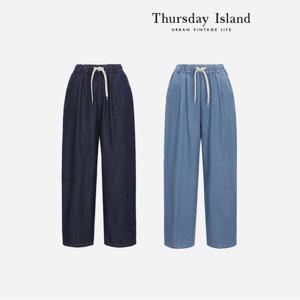 [Thursday Island] 풀밴딩 배기 데님 팬츠(T234MJE240W)