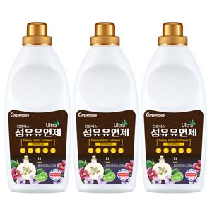 초고농축 섬유유연제 화이트머스크 1L x3개