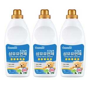 초고농축 섬유유연제 프레시스파클 1L x3개