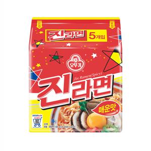 [오뚜기] 진라면 매운맛 120g X 5개