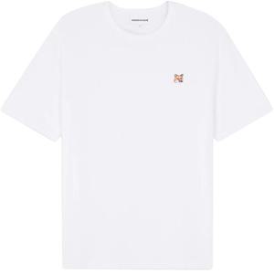 [명품] 25SS  폭스 헤드 반팔 티셔츠 화이트 LM00104KJ0008