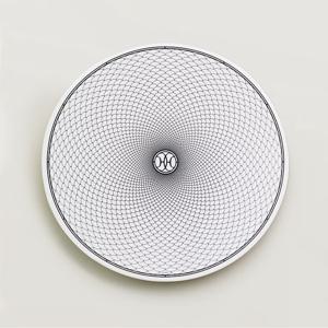 H 데코 디너 접시 화이트 Hermes H Deco Dinner Plate