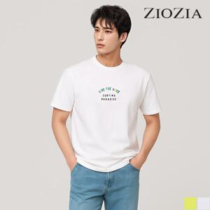 코튼 라운드 그래픽 티셔츠 A (ABB2TR1185_A)