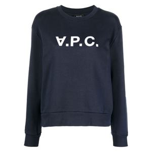 23FW 아페쎄   여성 엘리사 VPC 로고 스웨트셔츠 네이비 COFDX F27820 IAK STK
