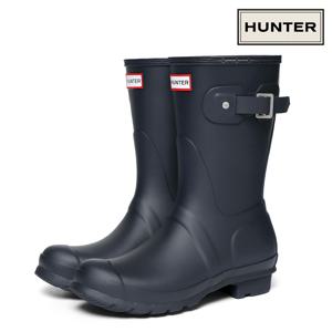 HUNTER 오리지널 숏 레인부츠 장화 네이비 WFS1000RMA-NVY