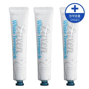 [식약처인증] 화이트닝 치약 치아 미백 화이트테라픽 미백치약 3개