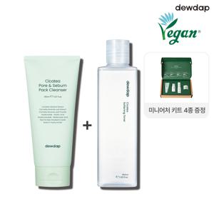 [모공결케어세트]시카티 모공 피지 팩 클렌저 150ml+결 토너 350ml
