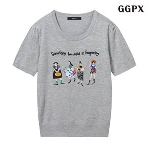 정상가:59,000원 ㅣ 레터링 자수 라운드 니트 (GPBKT003D)