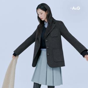 [론칭가79,900원] 더엣지 울혼방 핸드메이드 자켓