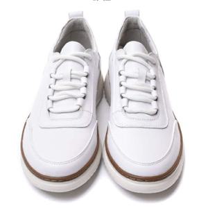 남성 캐주얼 스니커즈 굽 3CM Q18018_WHITE