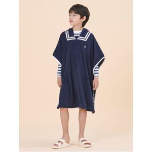 [30%OFF]테리 후드형 판초 - 네이비