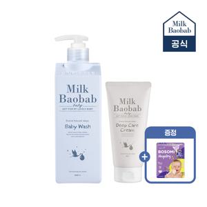베이비워시500ml+딥케어크림160g(+보솜이체험팩)