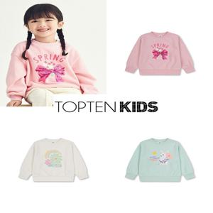 MKF1TR2102 여아 라이트 테리 더블시퀸 스웨트셔츠