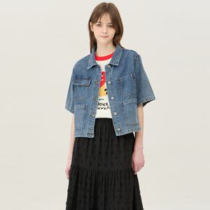 [Online Exclusive] 돛단배 자수 포켓 데님 점퍼_BAJPE1531IN