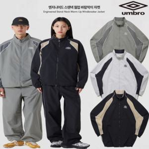 엄브로 25년 엔지니어드 스탠넥 웜업 바람막이 자켓 UQ121CJK25