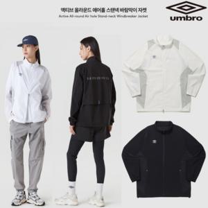 엄브로 25SS 액티브 올라운드 에어홀 스탠넥 바람막이 자켓 UQ123SJK22