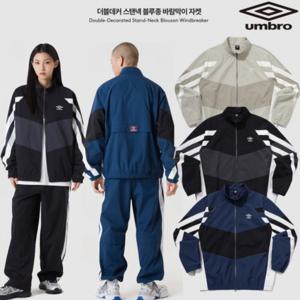 엄브로 25SS 더블데커 스탠넥 블루종 바람막이 자켓 UQ121CJK13
