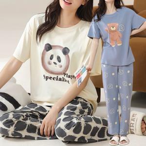 여름&간절기 홈웨어세트 캐주얼 반팔+긴바지 파자마 잠옷 상하세트 5종