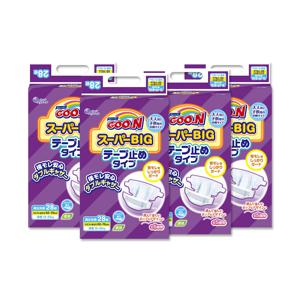 군 기저귀 슈퍼빅 밴드 28P x 4팩 밤기저귀 야뇨증기저귀 어린이기저귀 (+3박스 구매 시 물티슈 10팩)