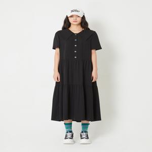 셔링반소매롱원피스 LQDAM25500BKX