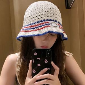 [브리치]  / 코지 줄무늬 니트 여성 버킷햇 벙거지 모자/ one color